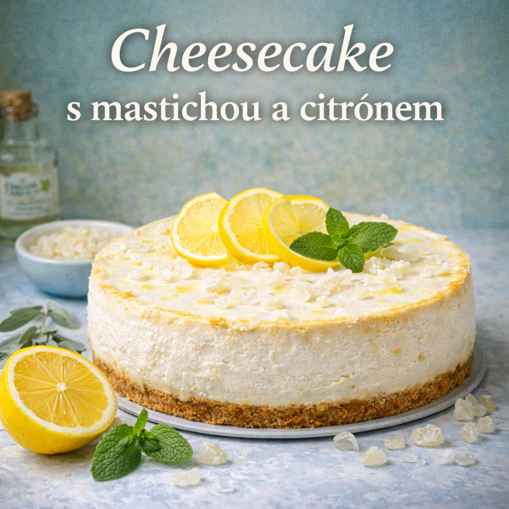 Cheesecake s mastichou a citrónem