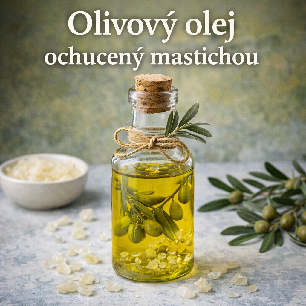 Olivový olej ochucený mastichou